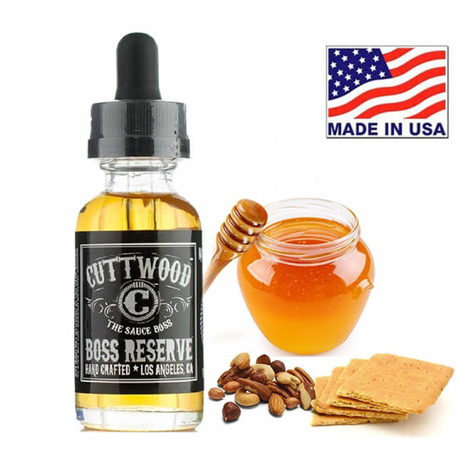 Cuttwood Boss Reserve 50ML. Tatlı Kraker, Bal, Muz, Çerez Karışık Likit