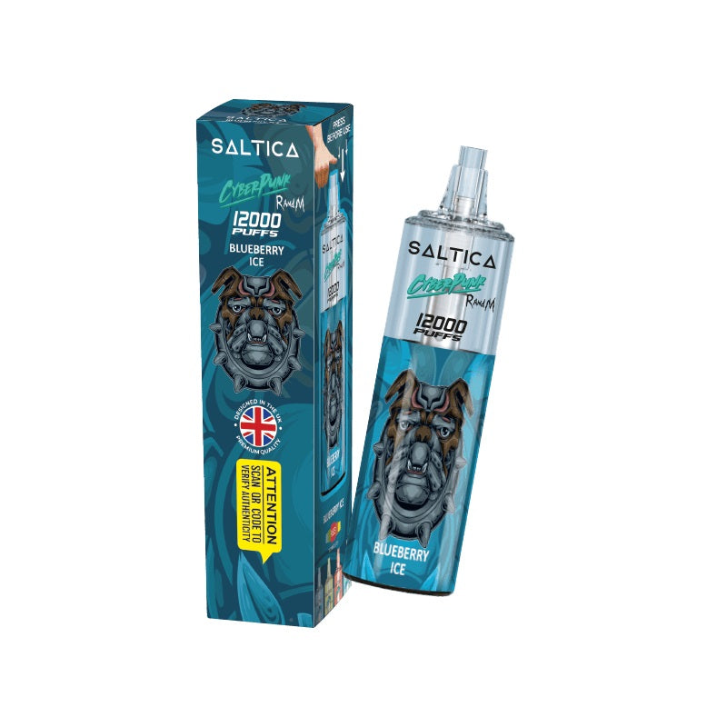 Saltica Cyberpunk 12000 Blueberry Ice Disposable Vape Bar