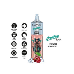 Saltica Cyberpunk 12000 Cherry Ice Disposable Vape Bar