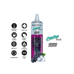 Saltica Cyberpunk 12000 Grape Ice Disposable Vape Bar