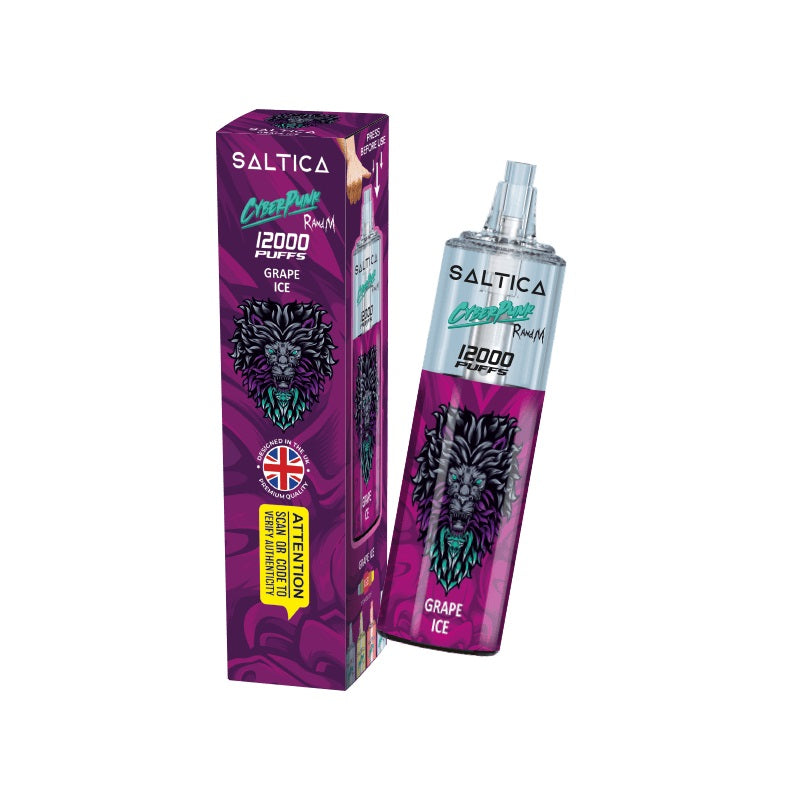 Saltica Cyberpunk 12000 Grape Ice Disposable Vape Bar