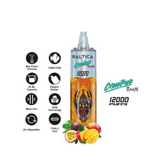 Saltica Cyberpunk 12000 Mango Passion Fruit Disposable Vape Bar