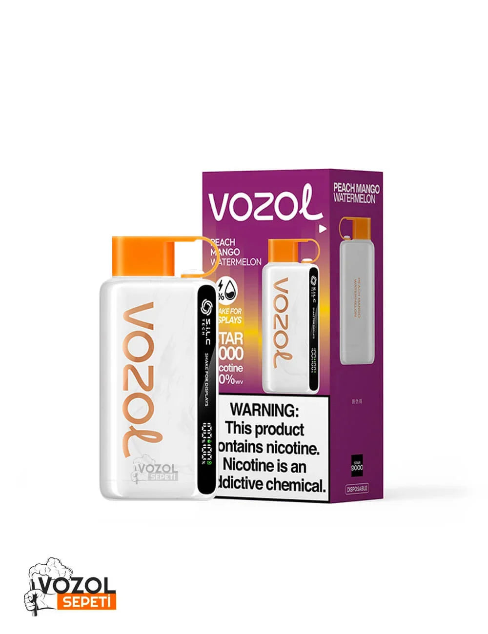 Vozol 12000 Puff Peach Mango Watermelon